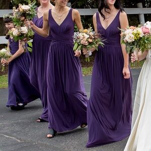 Purple bridesmaid’s dress